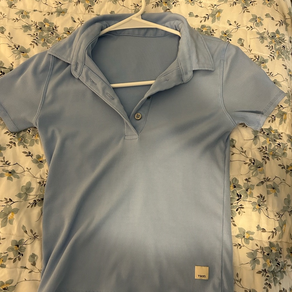 Vuori Pose Polo XS in light blue - Picture 2 of 4